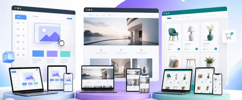 What Are the Top 3 Website Builders What Are the Top 3 Website Builders featuring website design, editing tools, and online store previews
