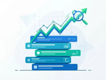what is a content pillar What Is a Content Pillar? Illustration showing stacked blog posts with a rising growth graph and magnifying glass representing content strategy