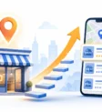 how to improve local seo. How to improve local SEO: a local shop climbing to the top listing on a map search